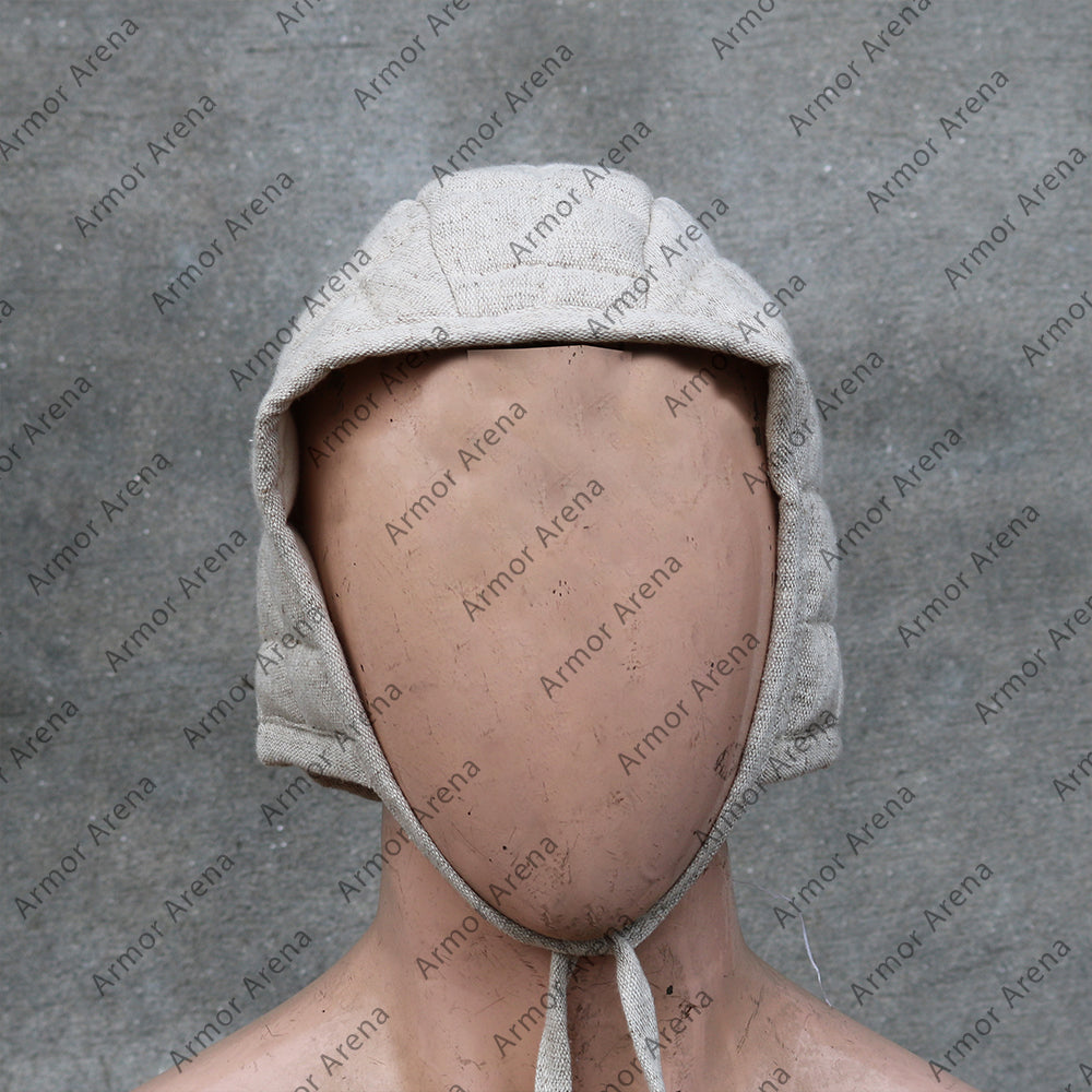 Lothar Padded Arming Linen Cap Version 2