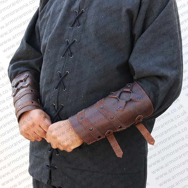 Conan Barbarian Leather Bracers