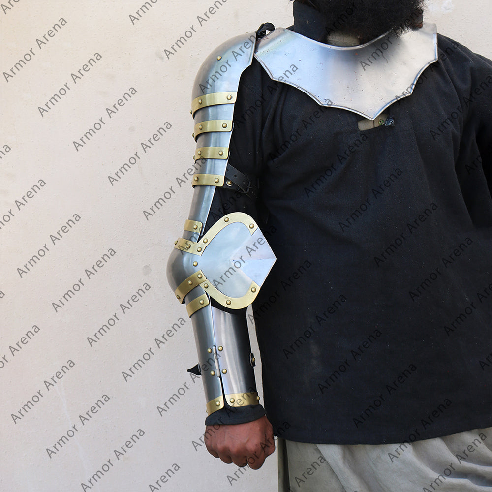 Knight Plate Arms and Shoulders Of 14th Century