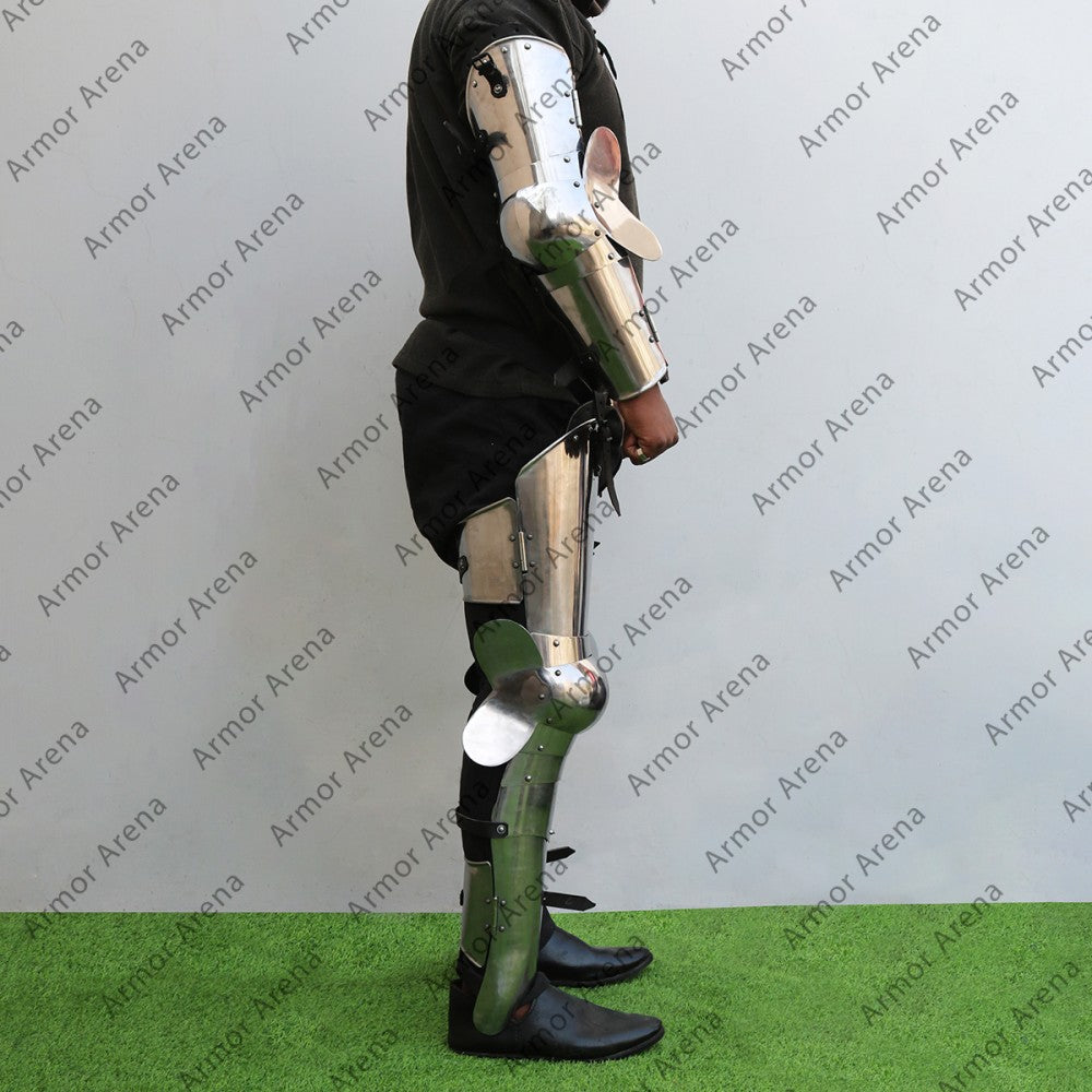 Arm and Leg Armor Set With Back Plates