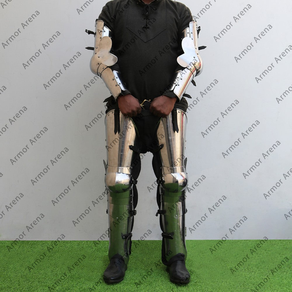 Arm and Leg Armor Set With Back Plates
