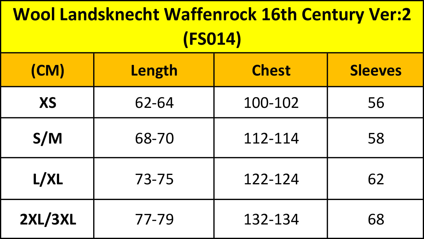 Wool Landsknecht Waffenrock 16th Century Ver:2