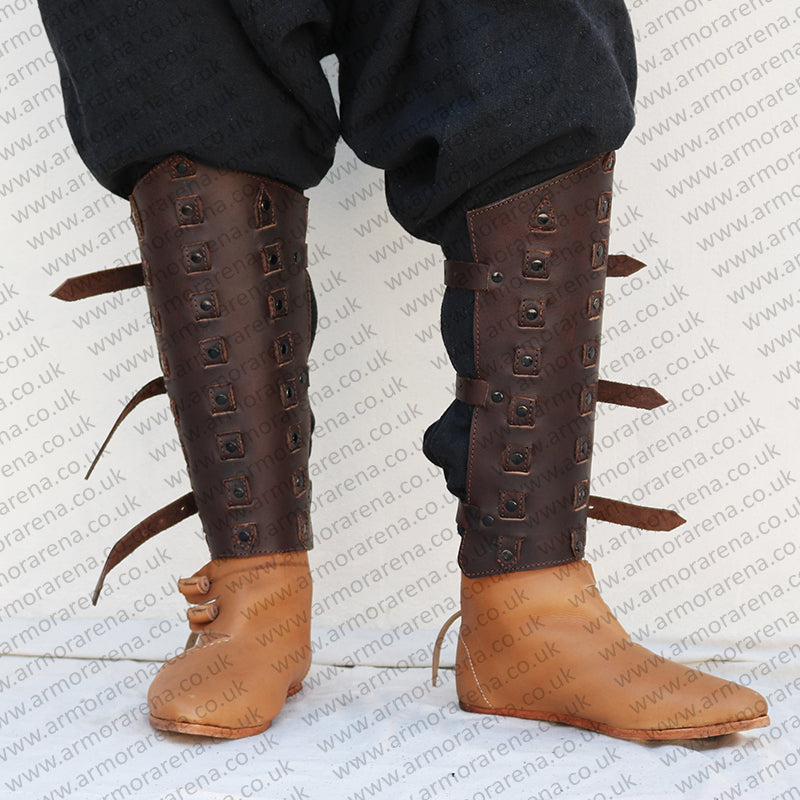 Giotto Leather Greaves