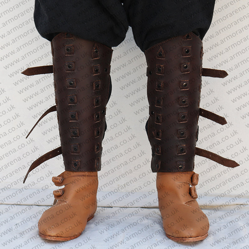 Giotto Leather Greaves