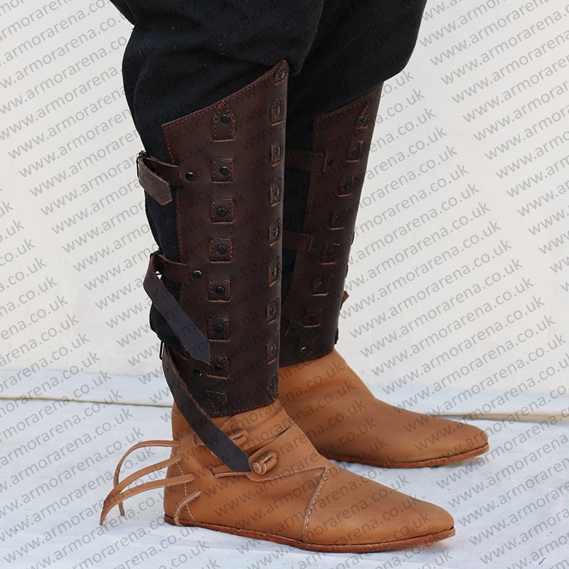 Giotto Leather Greaves