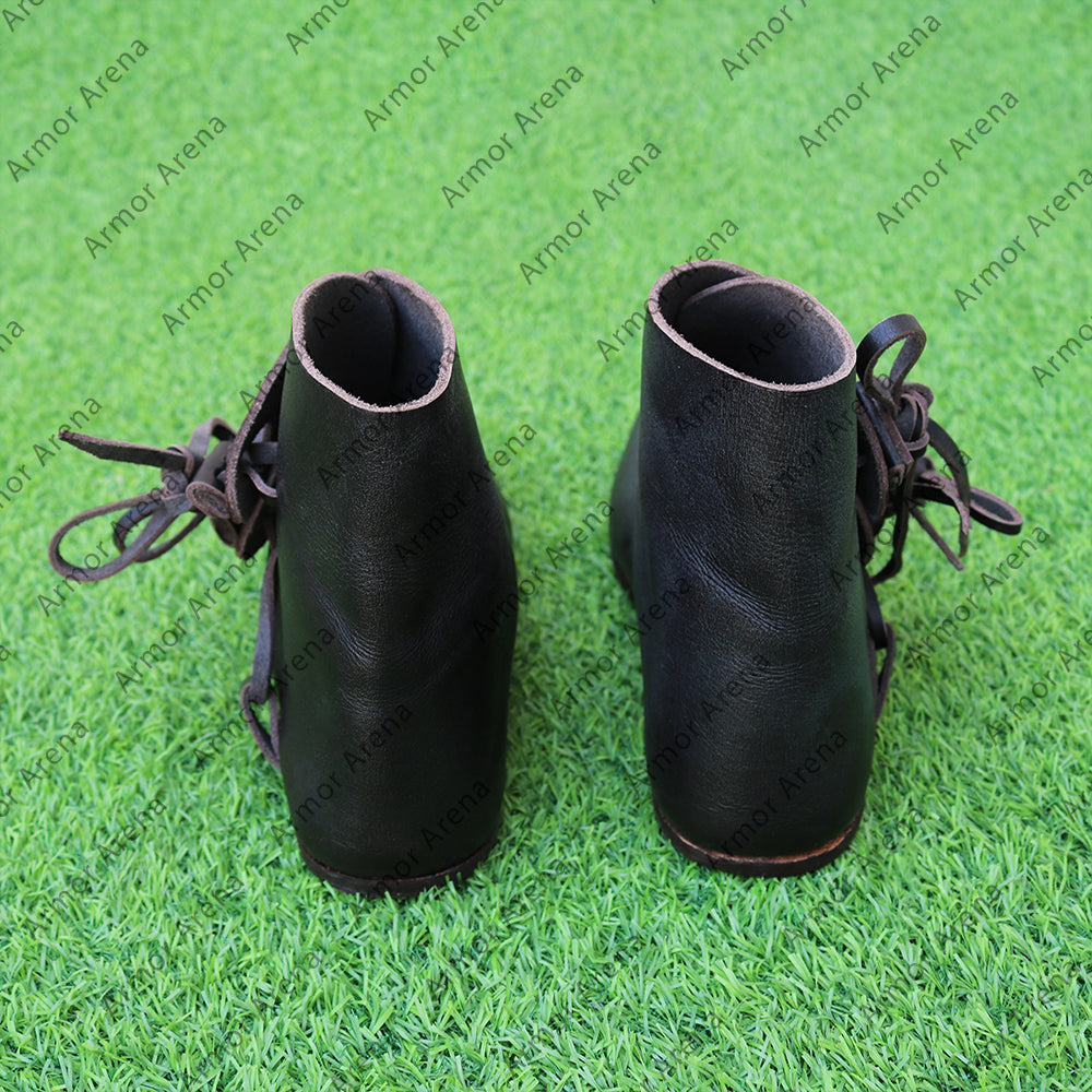 Medieval Age Leather String Shoes