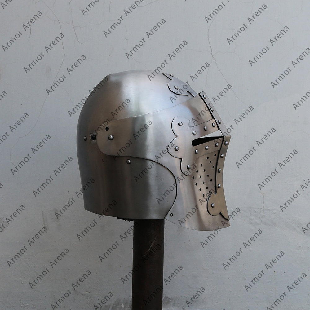 Medieval European sugarloaf helmet