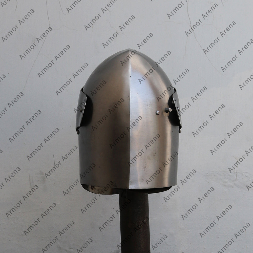 Medieval European sugarloaf helmet