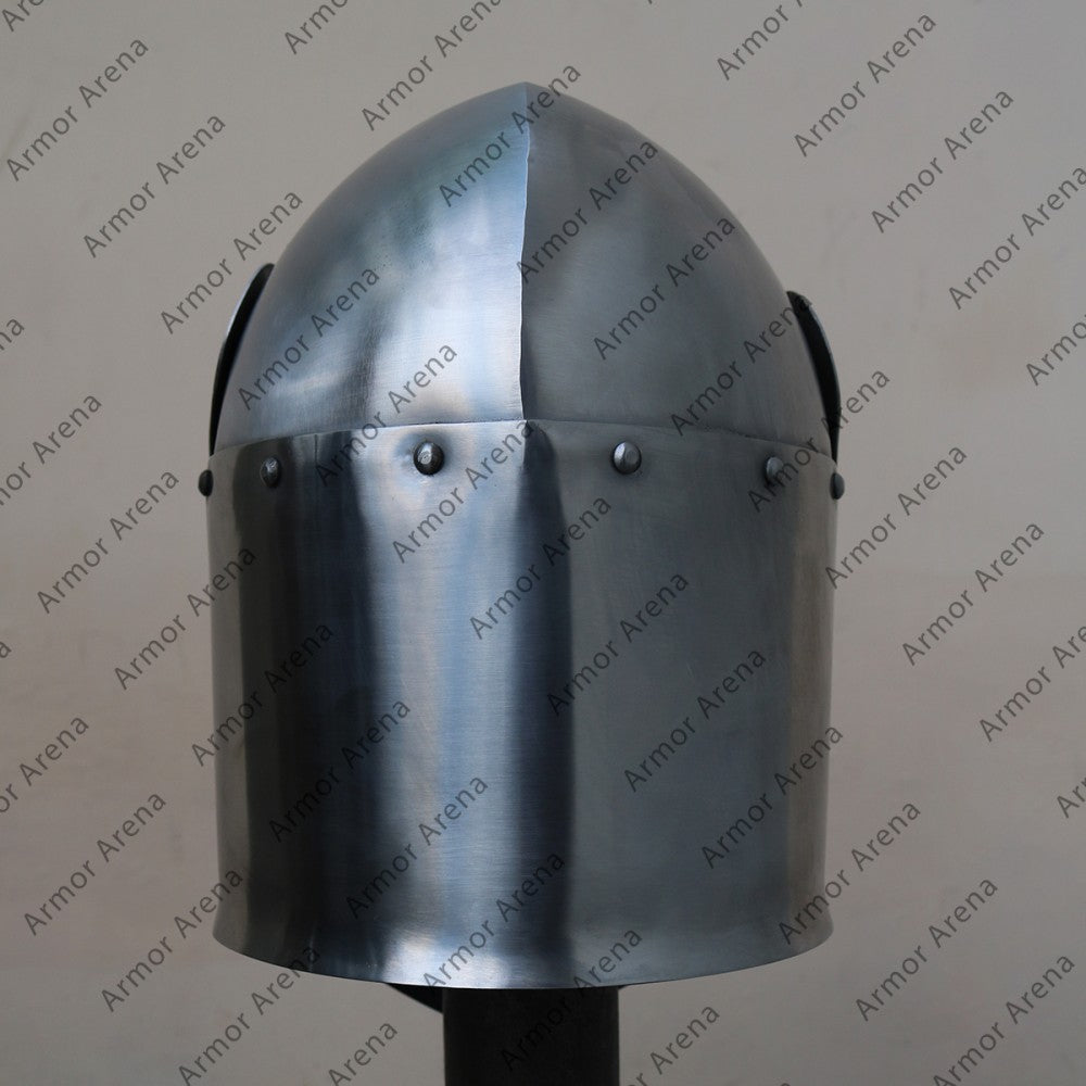 Full Visor Bascinet Helmet 14th Century