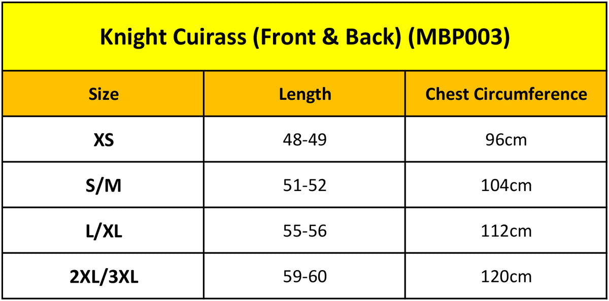 Knight Cuirass (Front & Back)