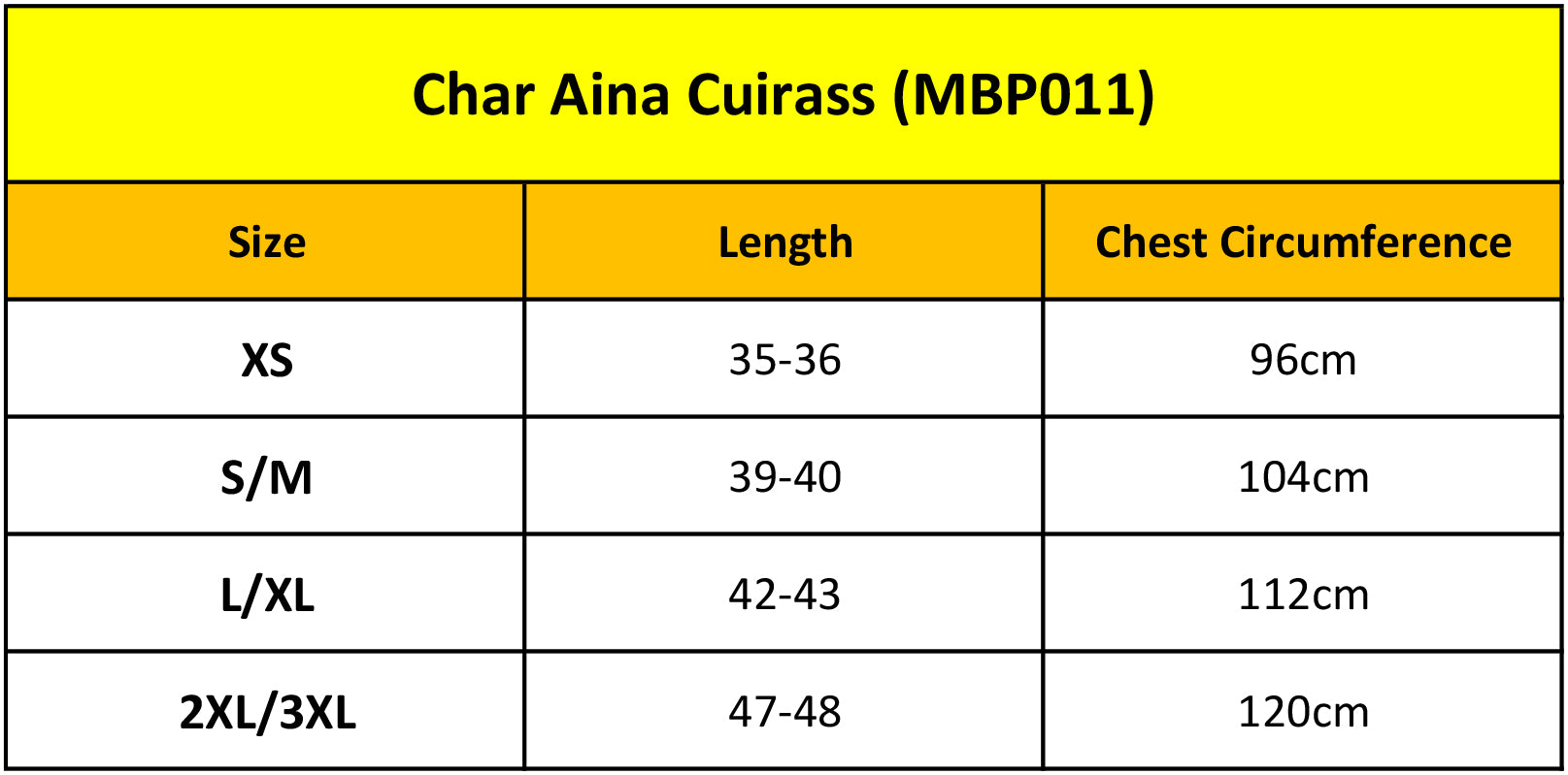 Char Aina Cuirass