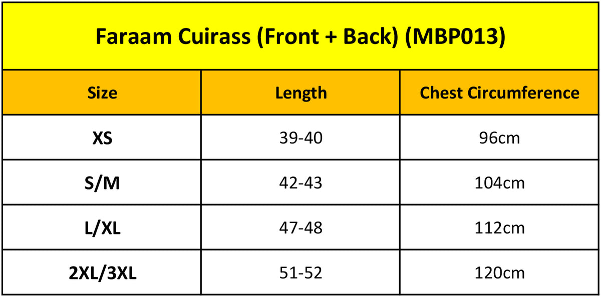 Faraam Cuirass (Front + Back)