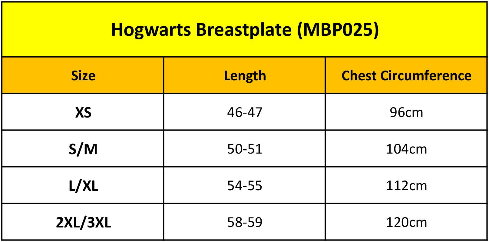 Hogwarts Breastplate