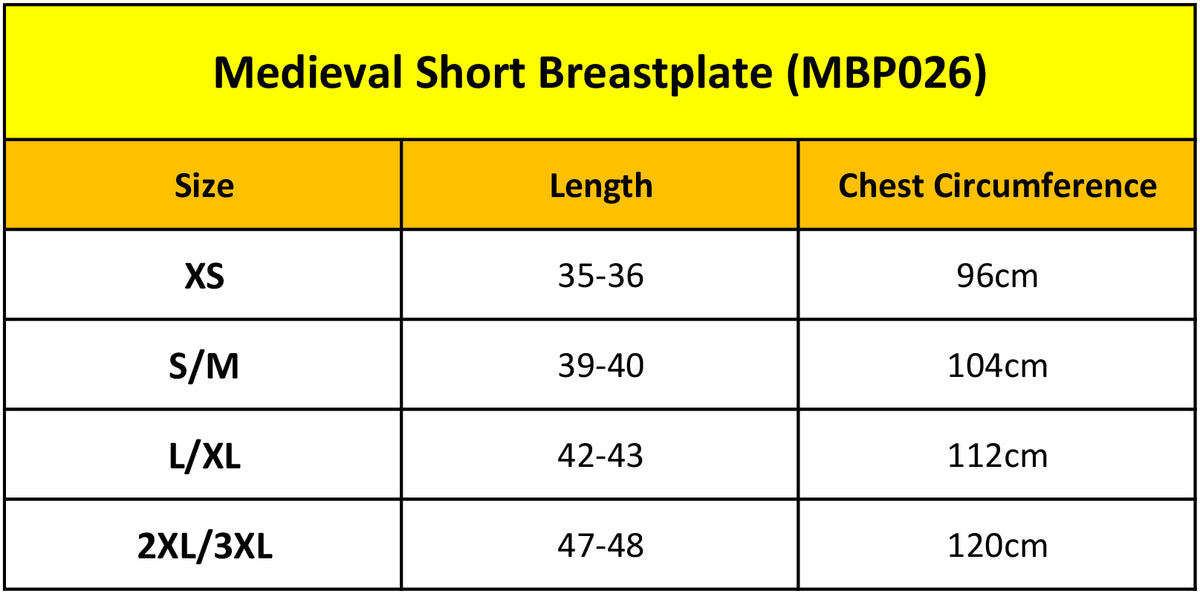 Medieval Short Breastplate
