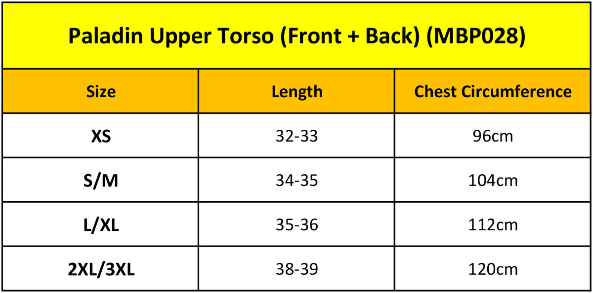 Paladin Upper Torso (Front + Back)