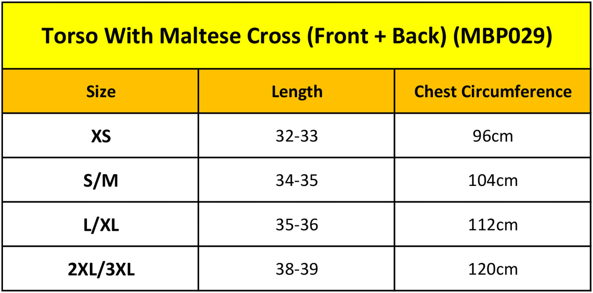 Torso With Maltese Cross (Front + Back)