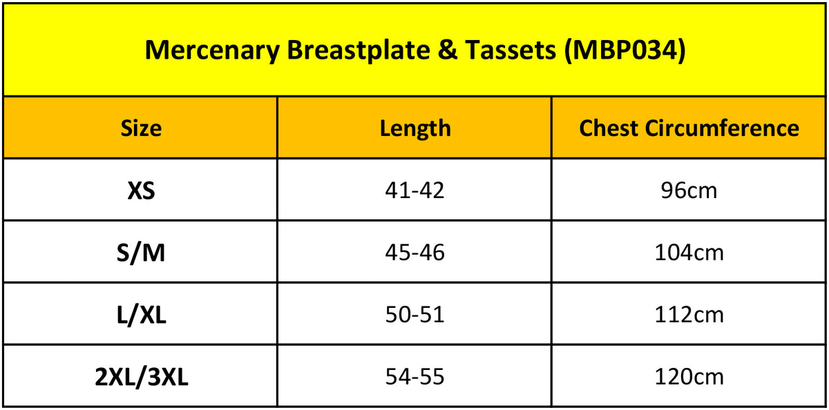 Mercenary Breastplate & Tassets