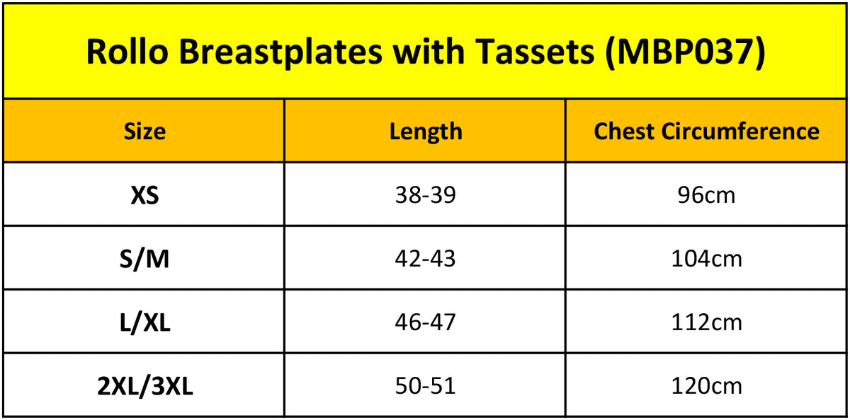 Rollo Breastplates with Tassets