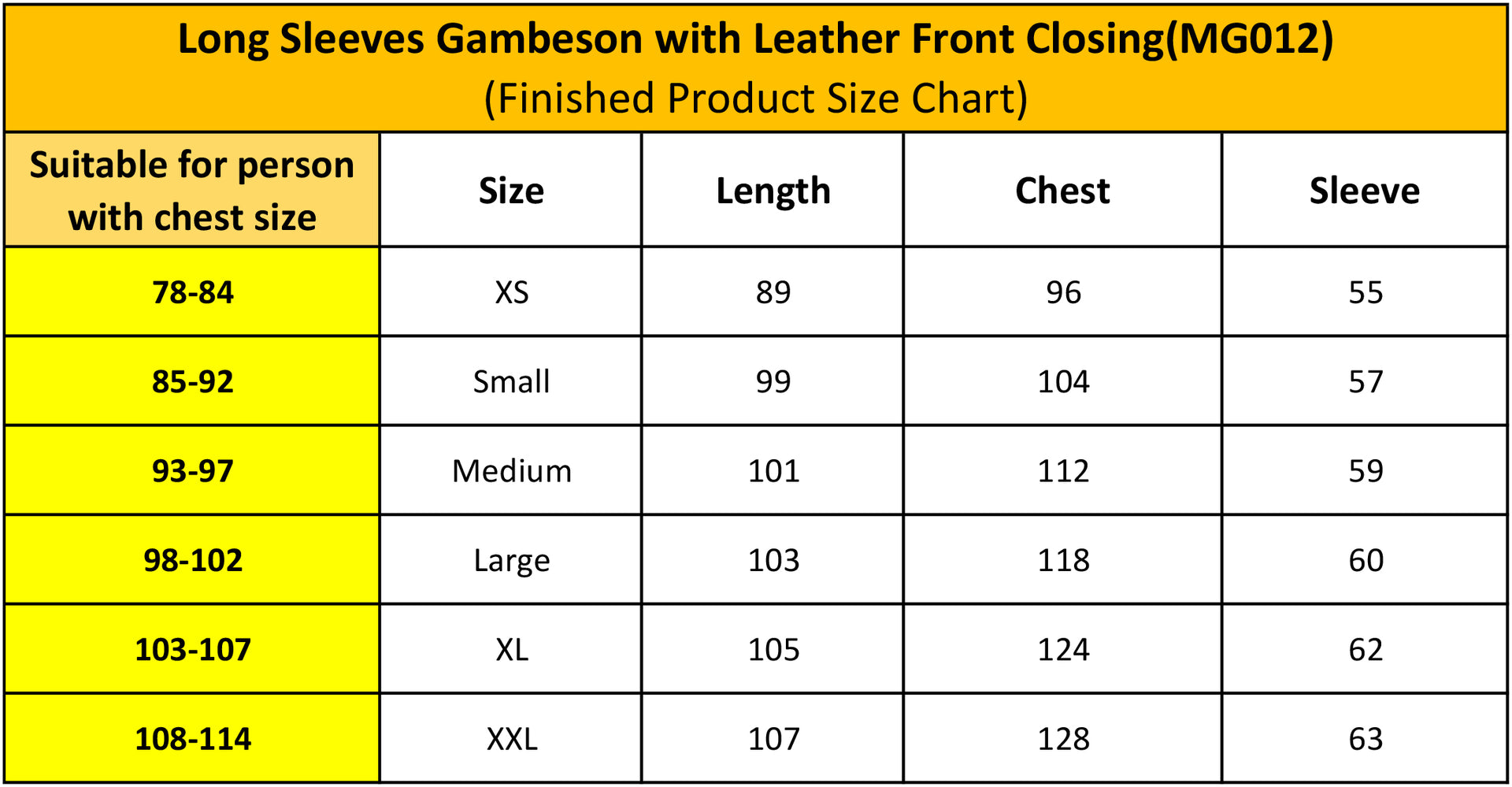 Long Sleeves Gambeson with Leather Front Closing