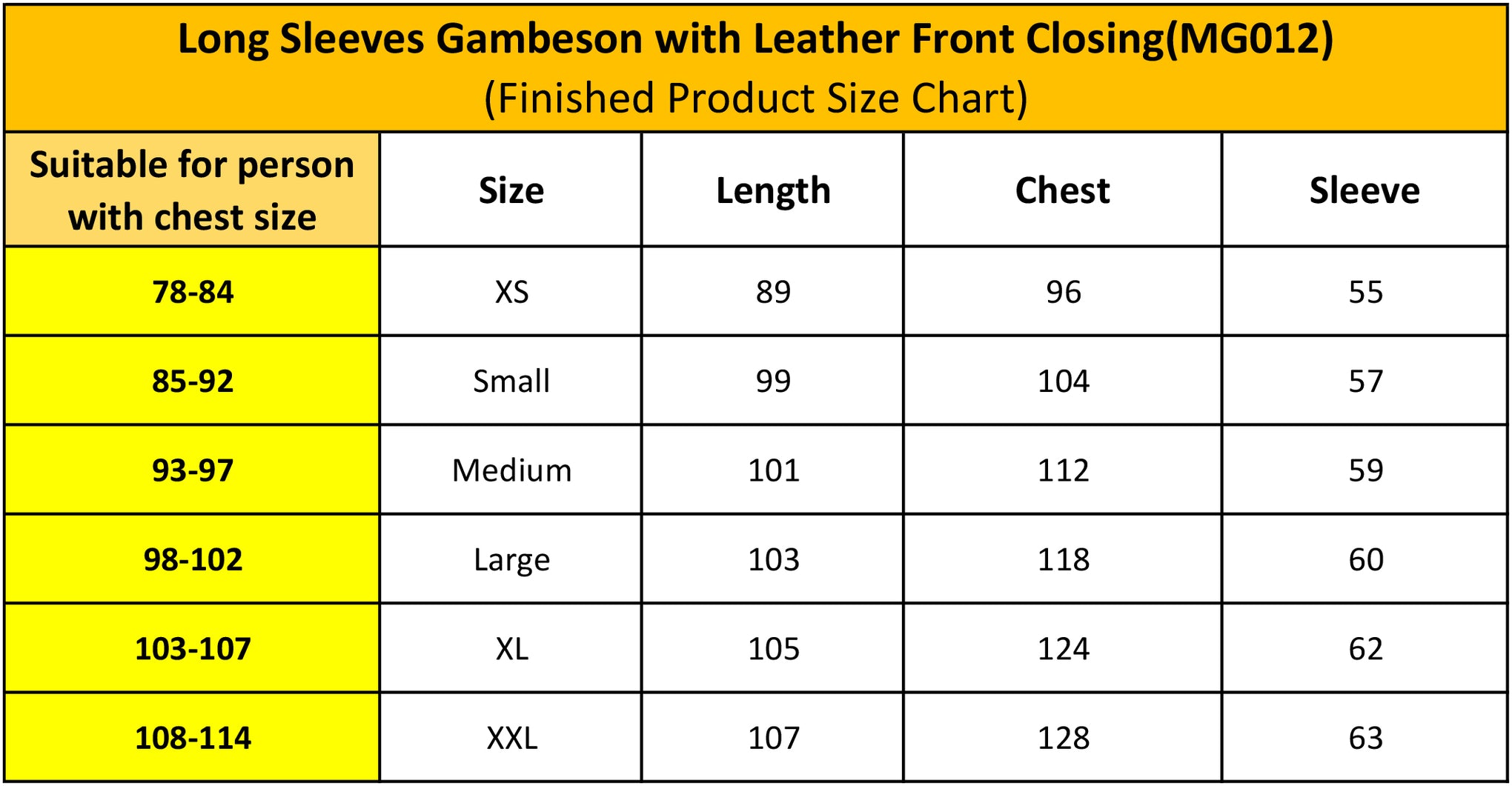 Long Sleeves Gambeson with Leather Front Closing
