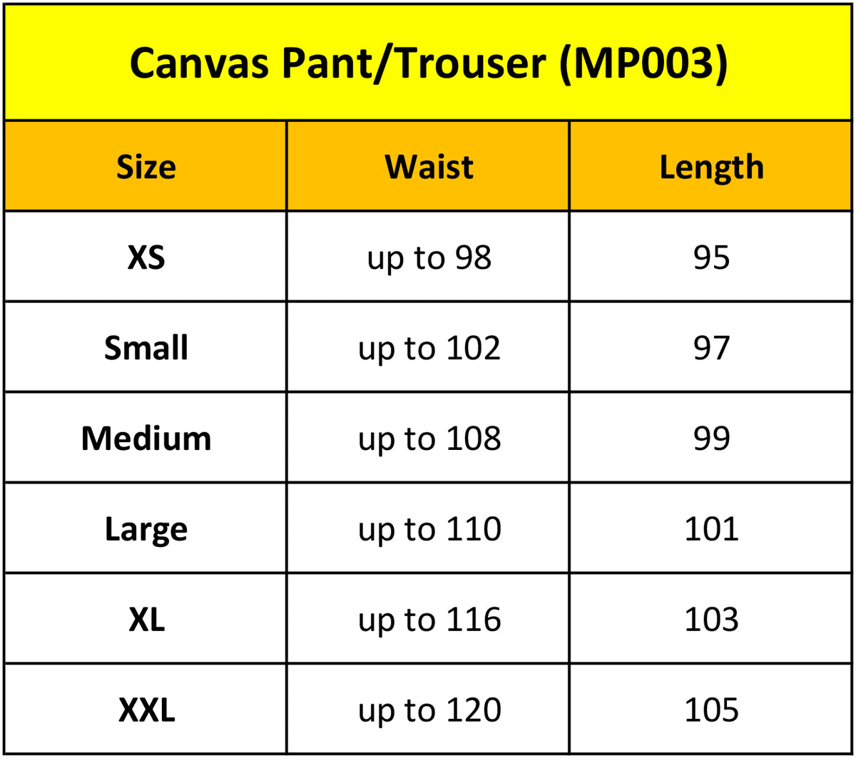 Canvas Pant/Trouser