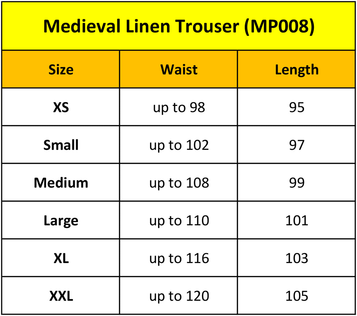 Medieval Linen Trouser