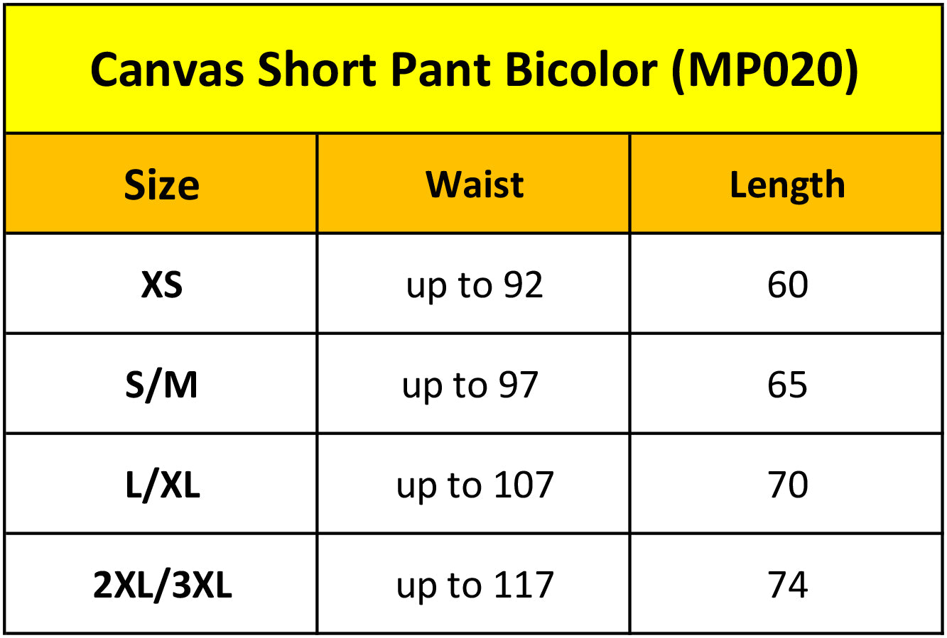 Canvas Short Pant Bicolor