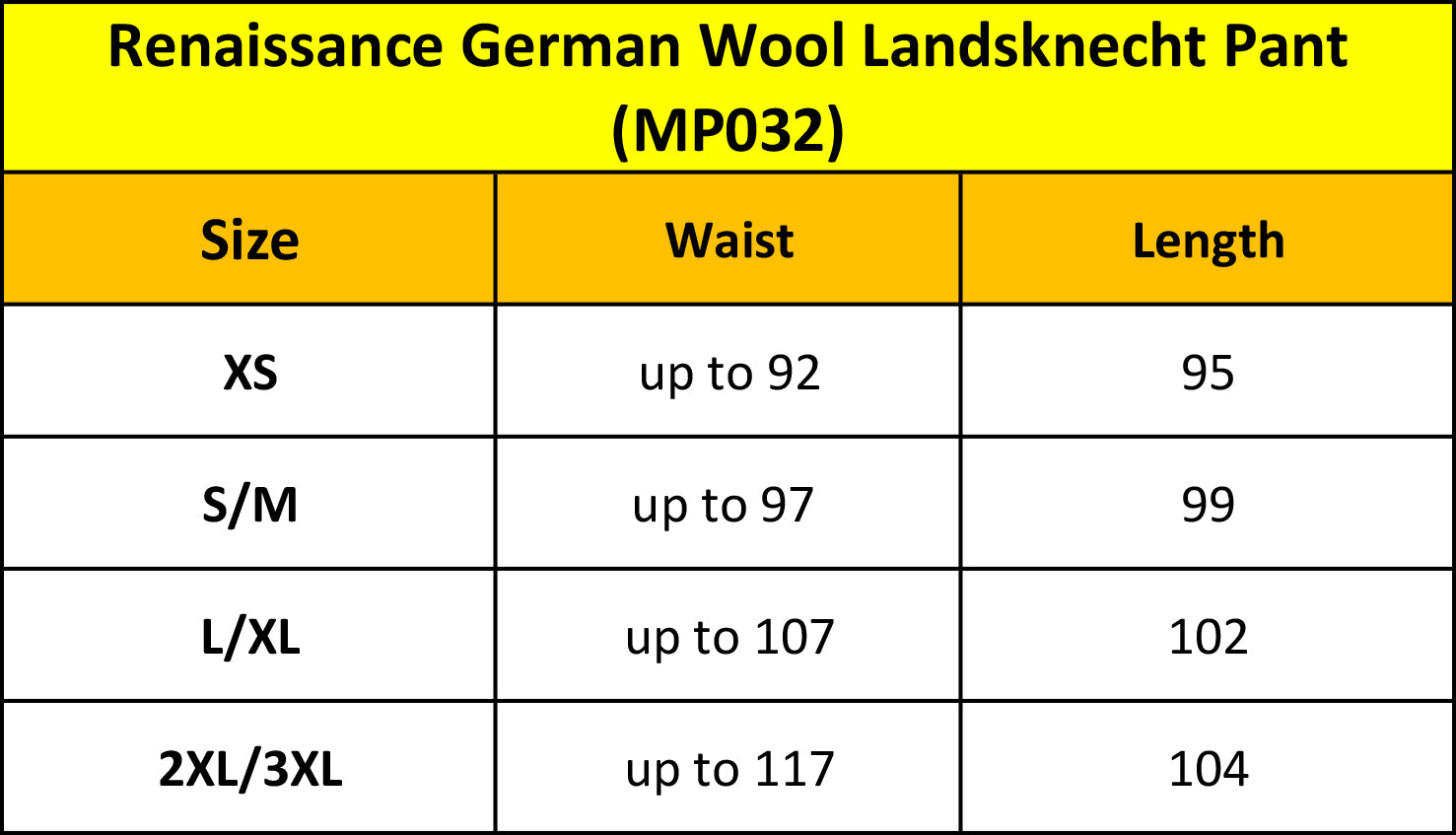 Renaissance German Wool Landsknecht Pant