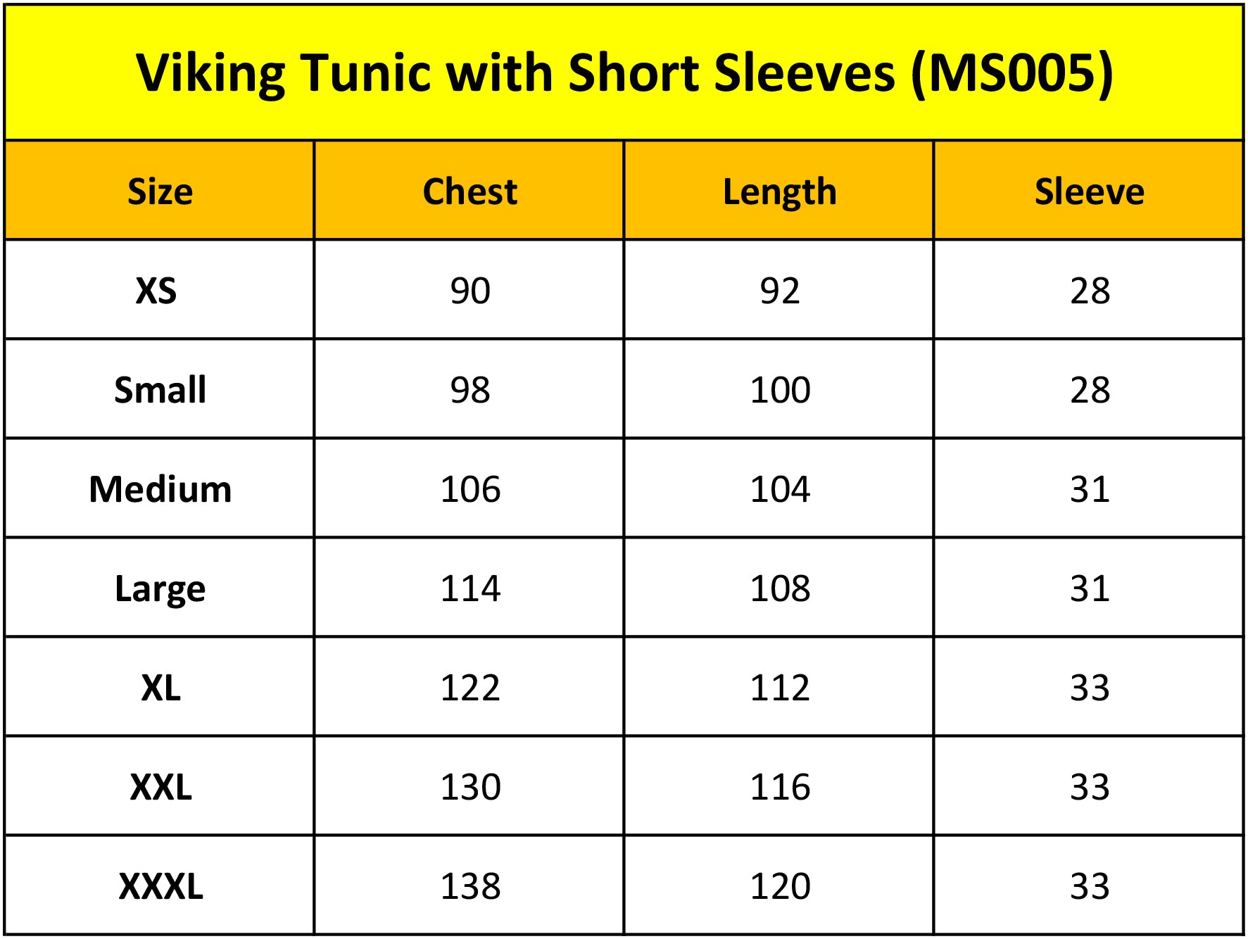 Viking Tunic with Short Sleeves