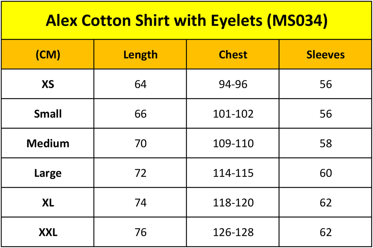 Alex Cotton Shirt with Eyelets