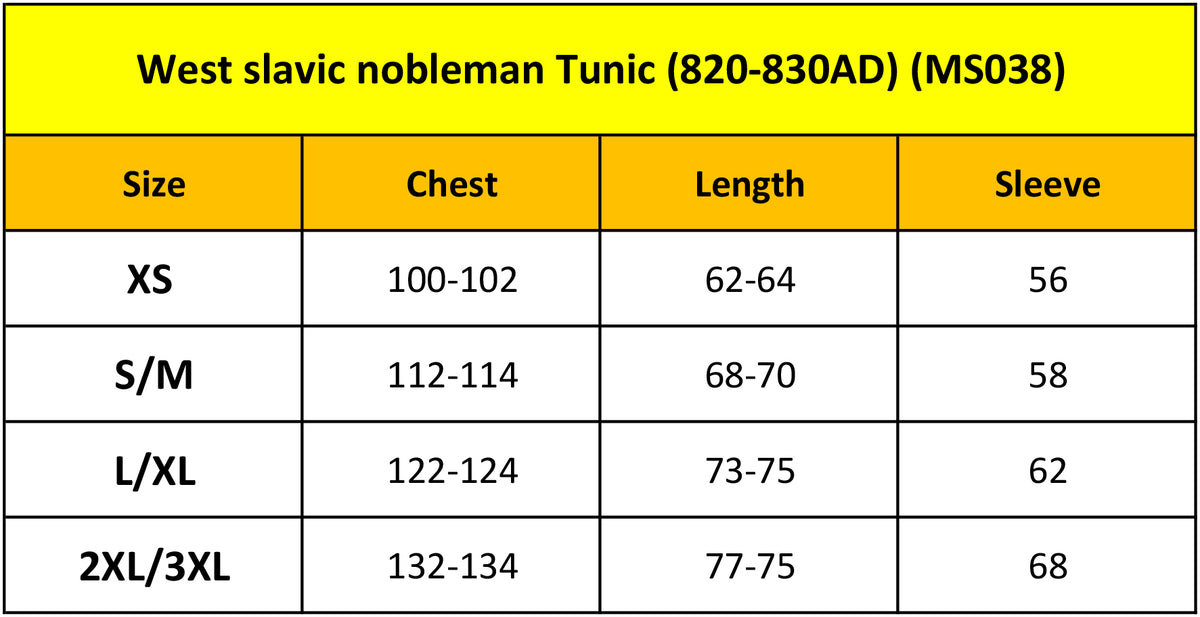 West Slavic Nobleman Tunic (820-830AD)