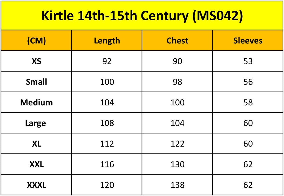 Kirtle 14th-15th Century
