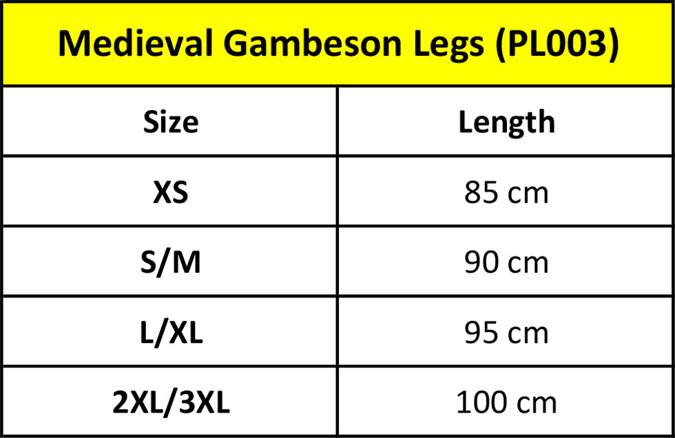 Medieval Gambeson Legs