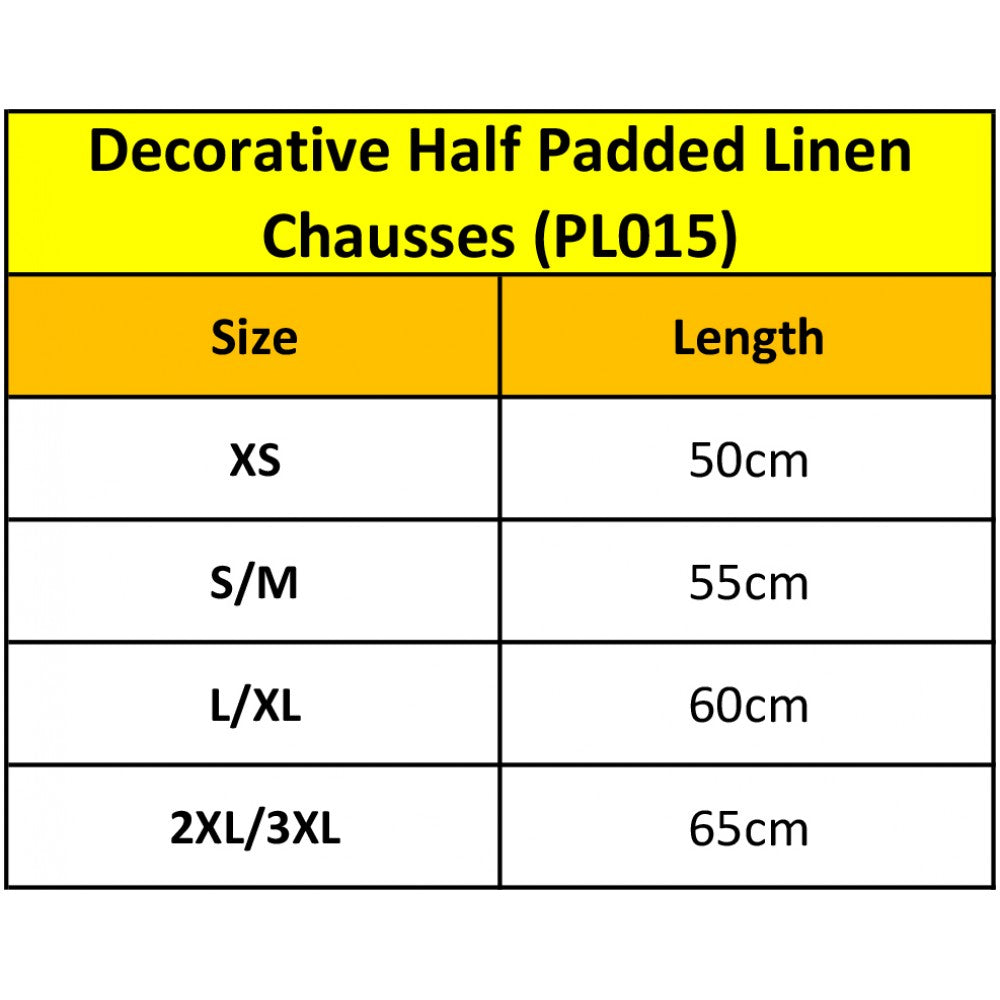 Decorative Half Padded Linen Chausses