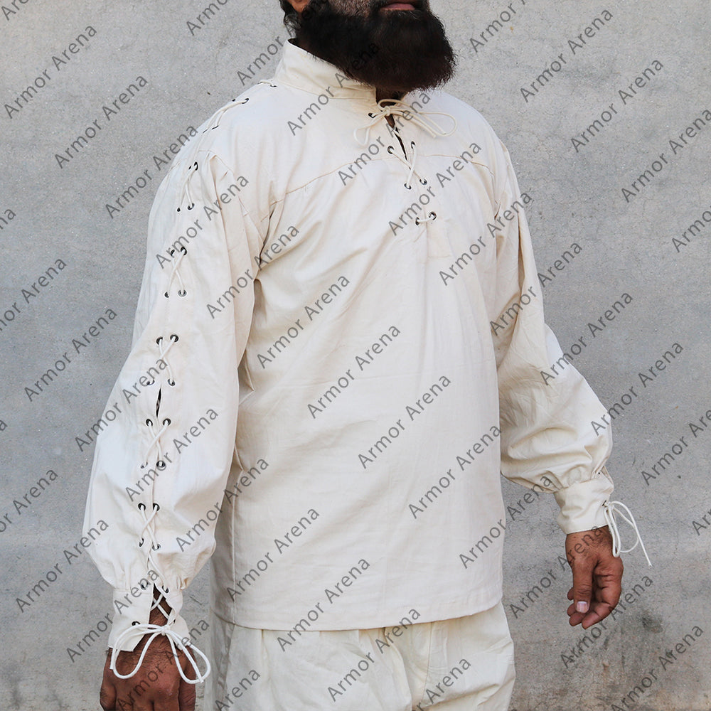 Alex Cotton Shirt with Eyelets