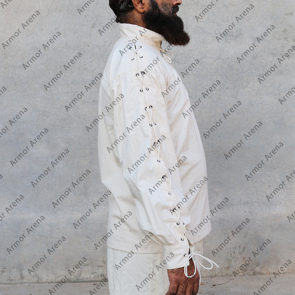 Alex Cotton Shirt with Eyelets