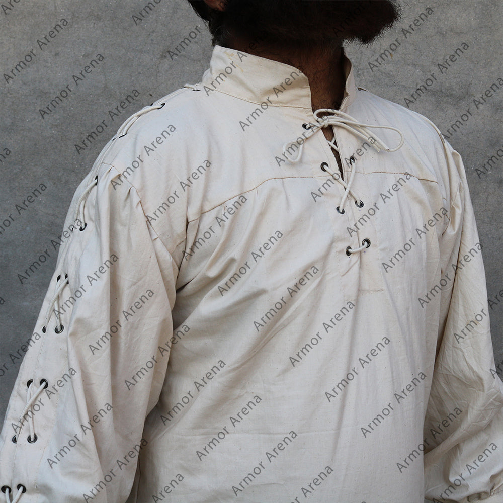 Alex Cotton Shirt with Eyelets
