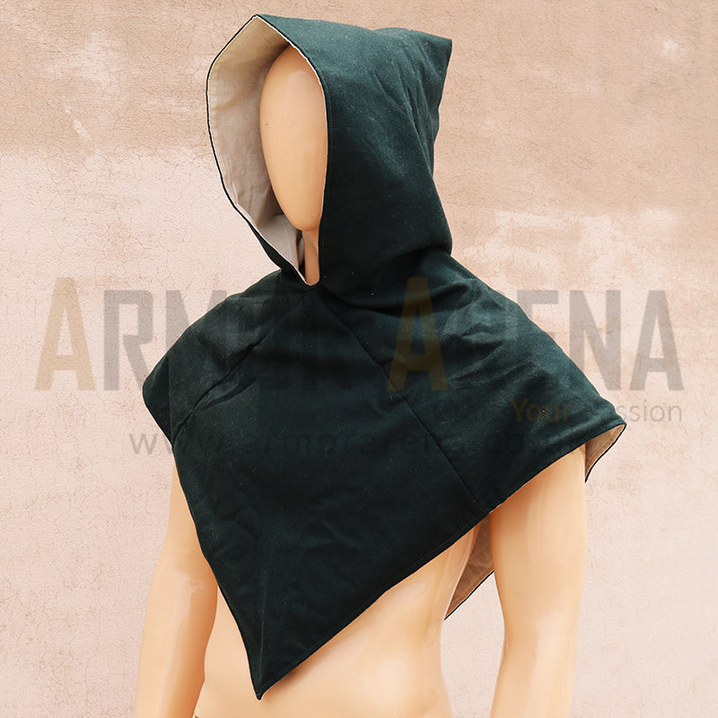 Viking Wool Hood with Linen Lining