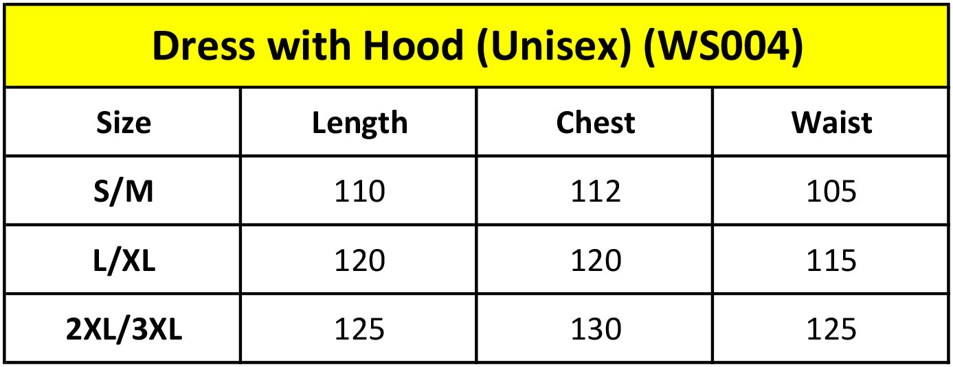 Dress with Hood (Unisex)