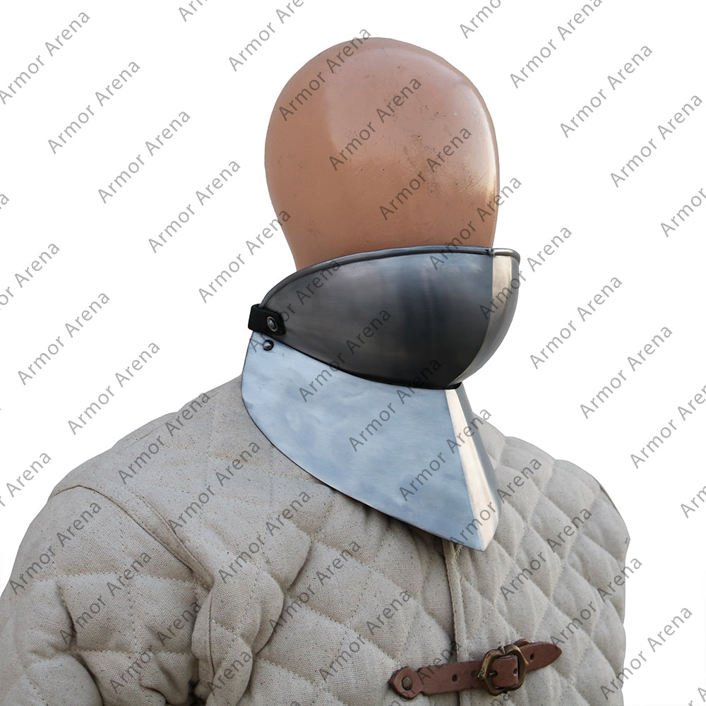 Rigid bevor with gorget 14th and 15th century