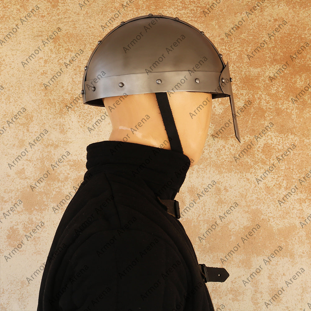 Nasal Helmet with Riveted Bands