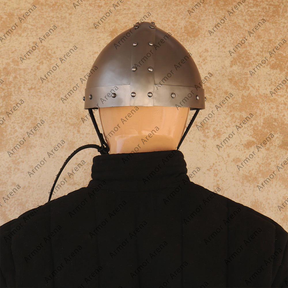 Nasal Helmet with Riveted Bands