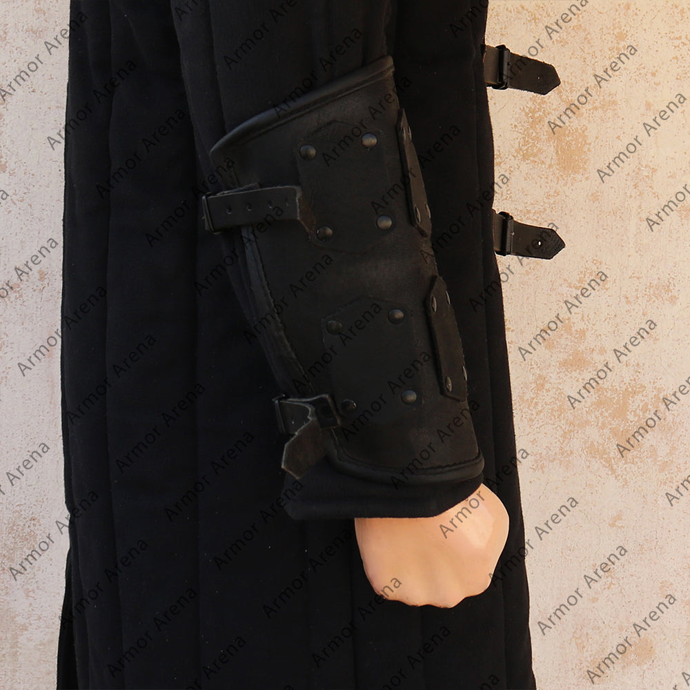 Greek Leather Bracers