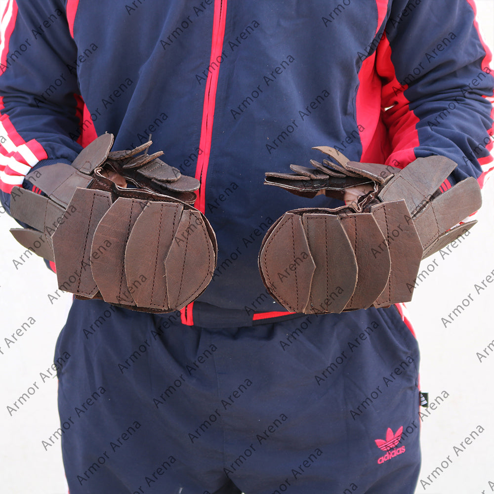 Leather Fighting Gauntlet