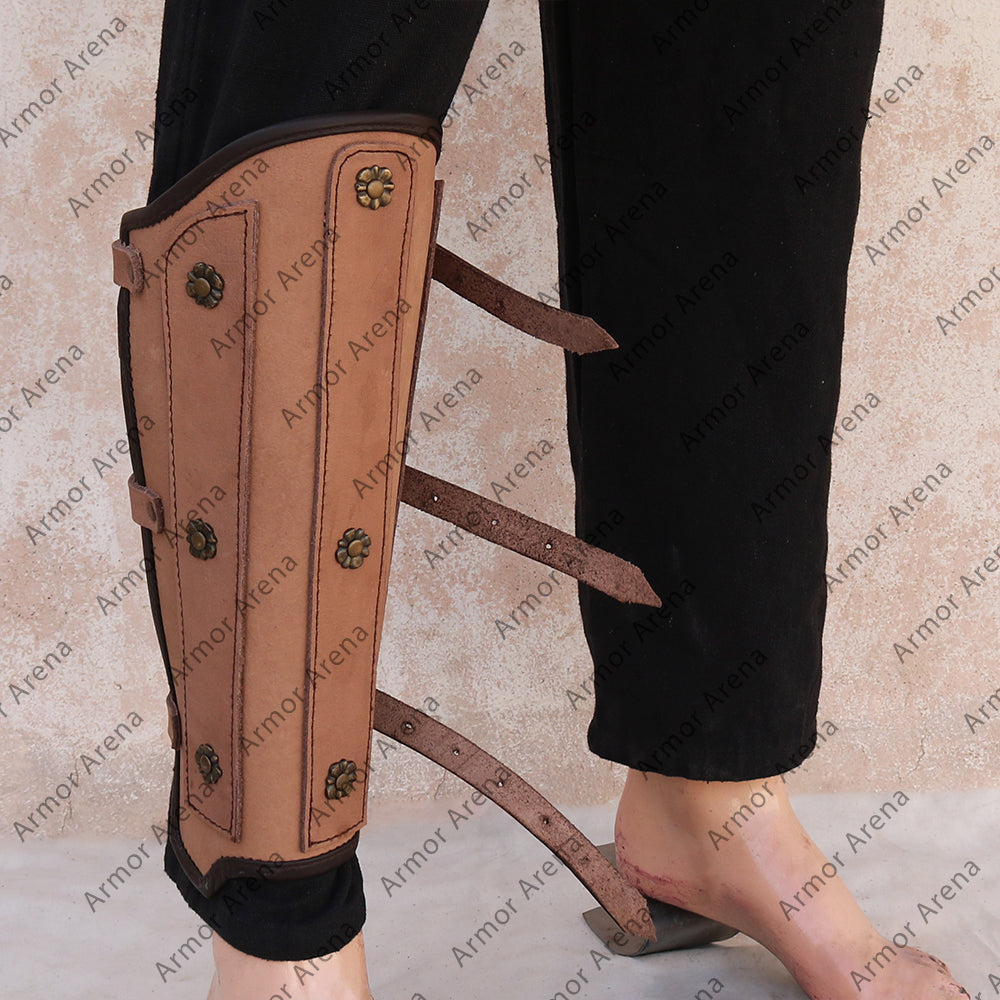 Prince Leather Greaves
