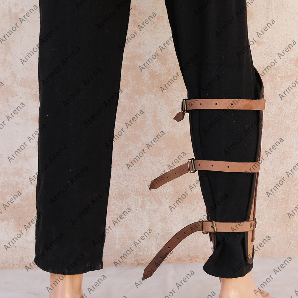 Prince Leather Greaves