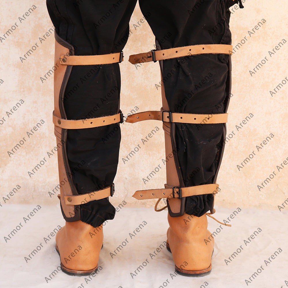 Warrior Leather Greaves