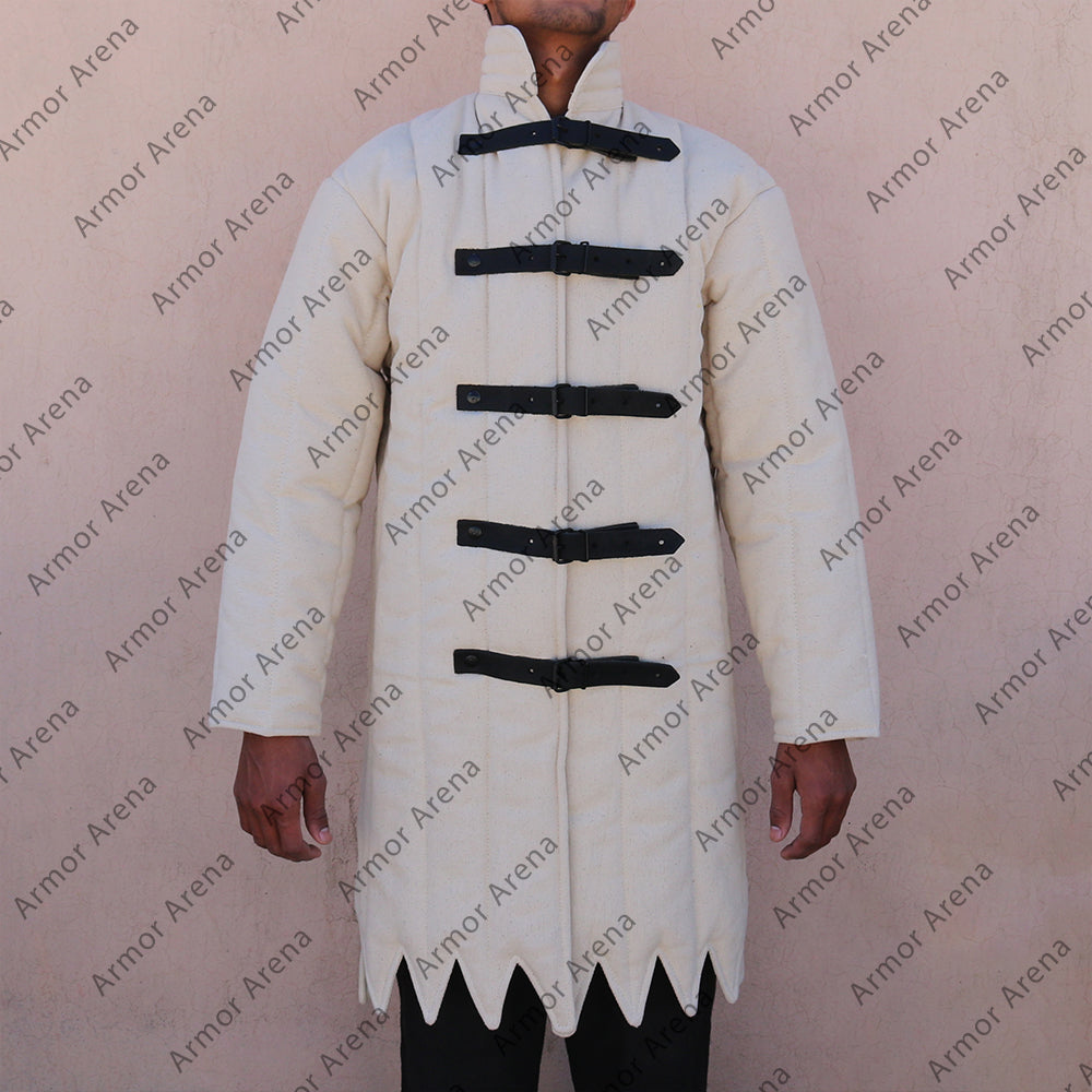 Long Sleeves Gambeson with Pointed Bottom