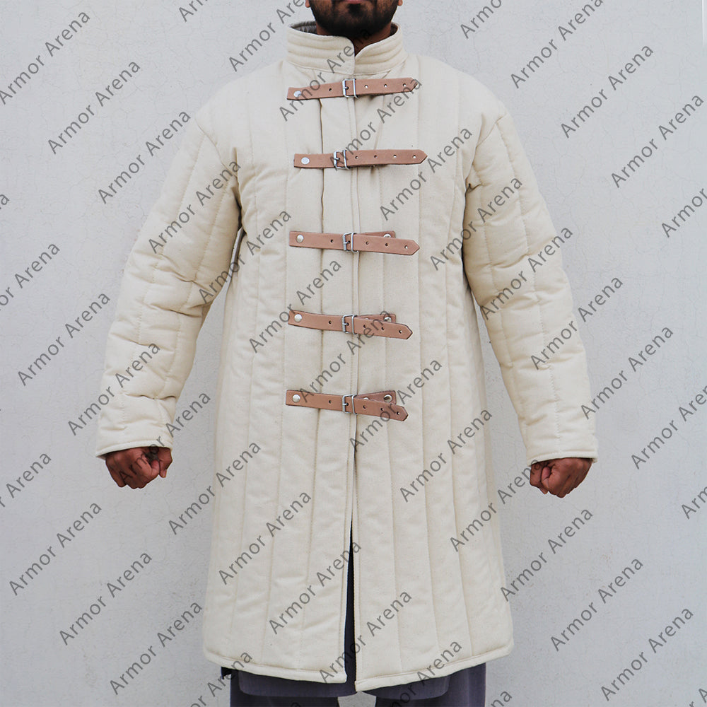 Long Sleeves Gambeson with Straight Bottom