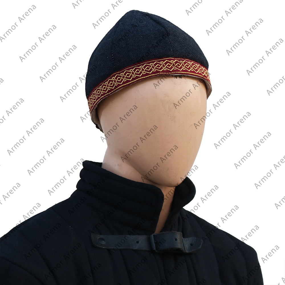 Birka Style Padded Wool Cap